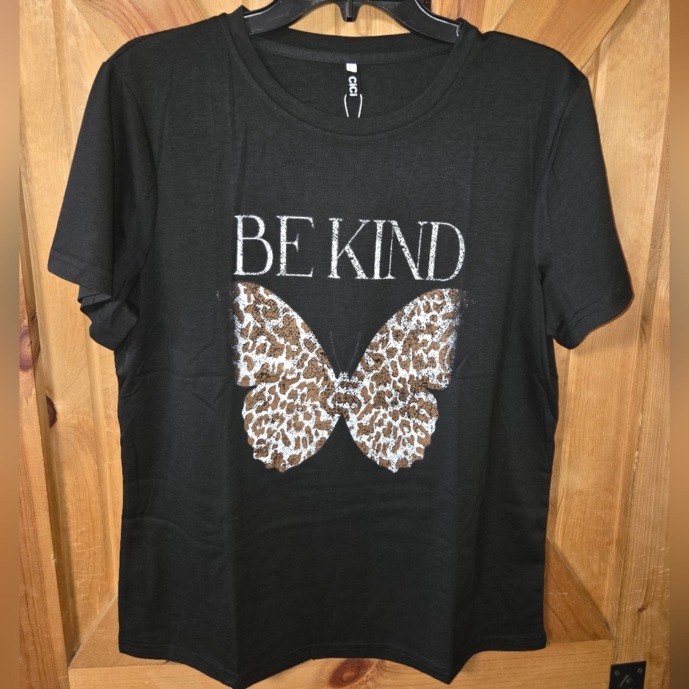 Be Kind Butterfly Graphic Tee ..L